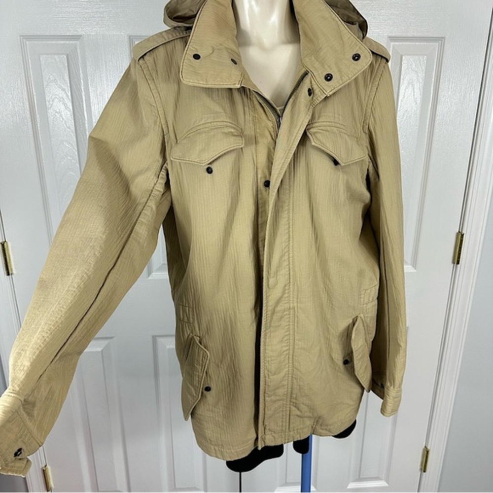 BANANA REPUBLIC men’s jacket CASUAL long sleeve TAN khaki stylish Ribbed L